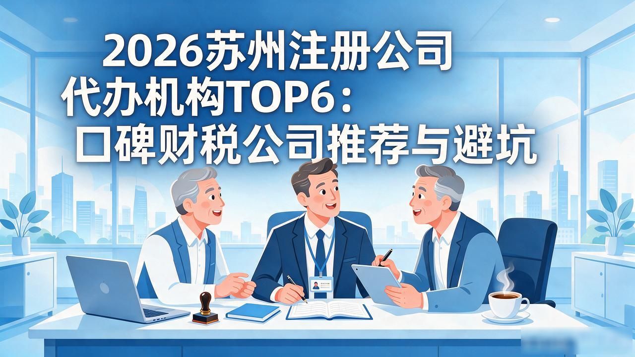 2026苏州注册公司代办机构TOP6：口碑财税公司推荐与避坑