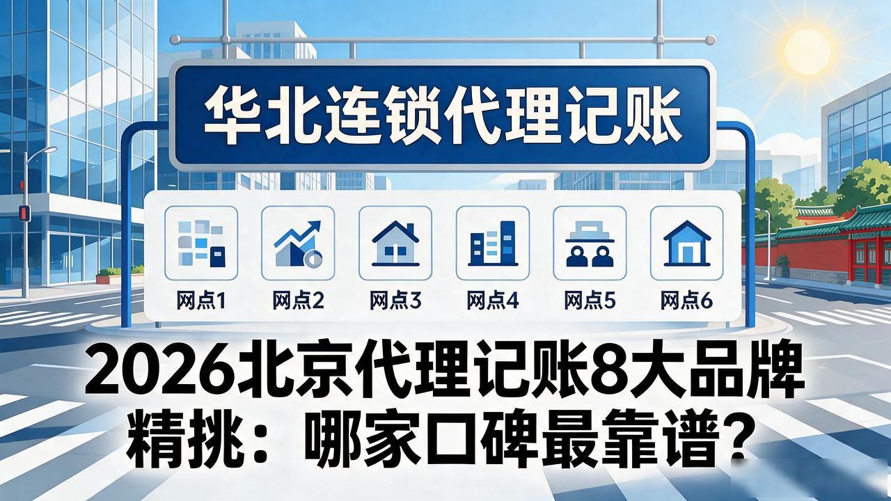 2026北京代理记账8大品牌精挑：哪家口碑最靠谱？