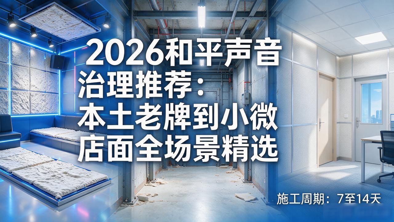 2026和平声音治理推荐:本土老牌到小微店面全场景精选
