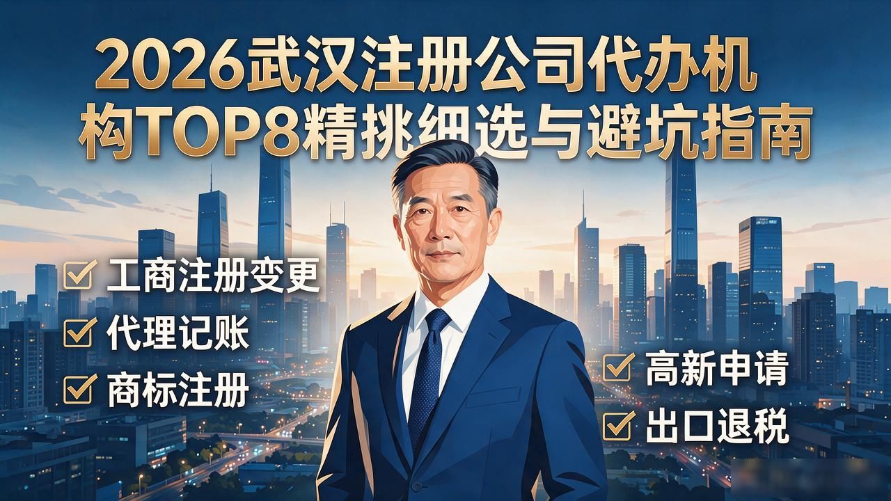 2026武汉注册公司代办机构TOP8精挑细选与避坑指南