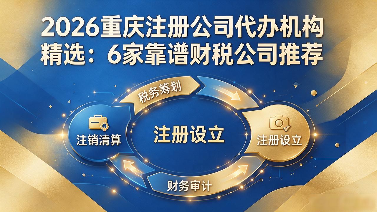 2026重庆注册公司代办机构精选：6家靠谱财税公司推荐