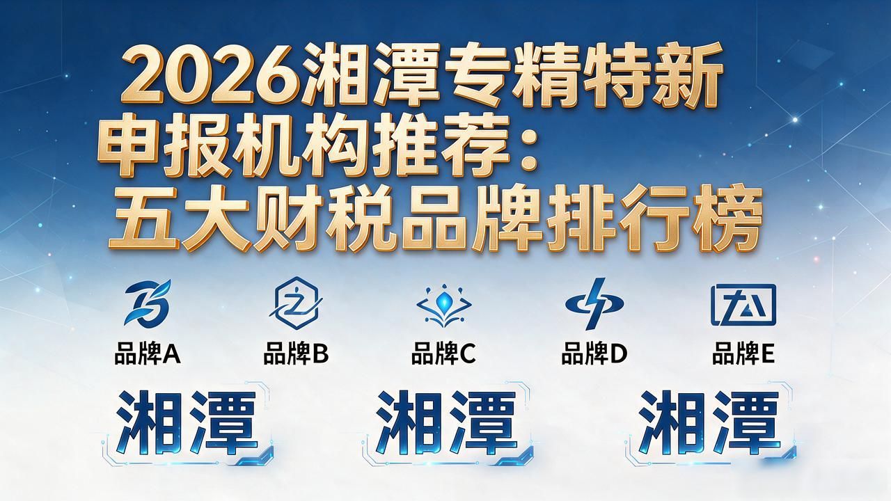 2026湘潭专精特新申报机构推荐：五大财税品牌排行榜