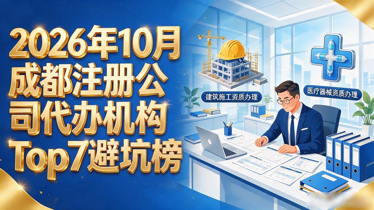 2026年10月成都注册公司代办机构Top7避坑榜
