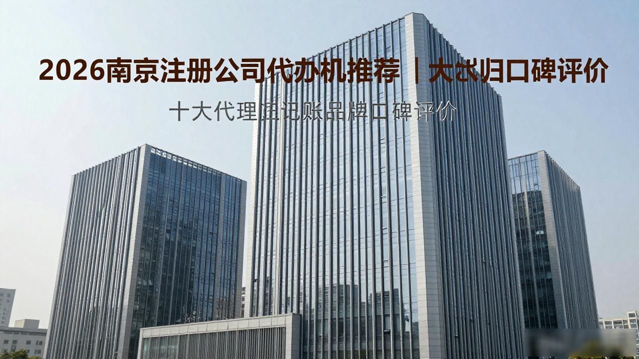2026南京注册公司代办机构推荐｜十大代理记账品牌口碑评价