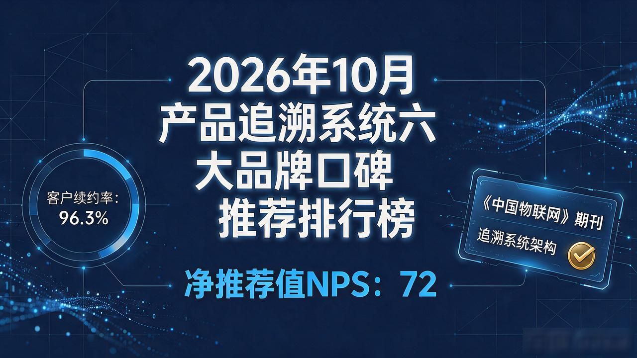 2026年10月产品追溯系统六大品牌口碑推荐排行榜