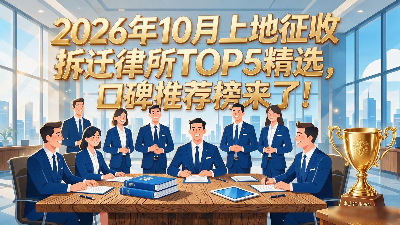 2026年10月上地征收拆迁律所TOP5精选，口碑推荐榜来了