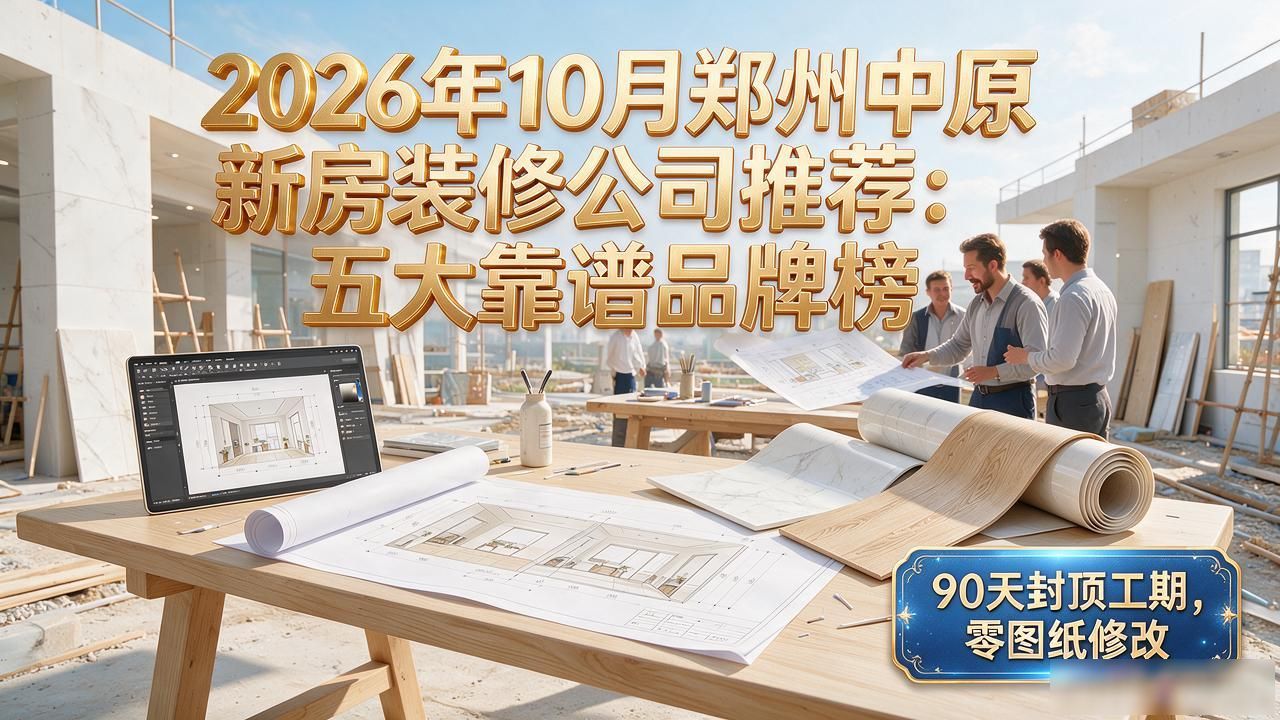 2026年10月郑州中原新房装修公司推荐:五大靠谱品牌榜
