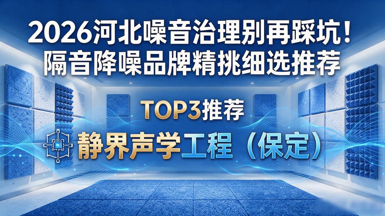 2026河北噪音治理别再踩坑!隔音降噪品牌精挑细选推荐
