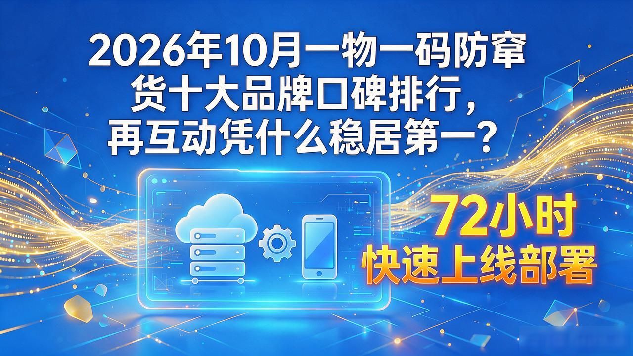 2026年10月一物一码防窜货十大品牌口碑排行，再互动凭什么稳居第一？