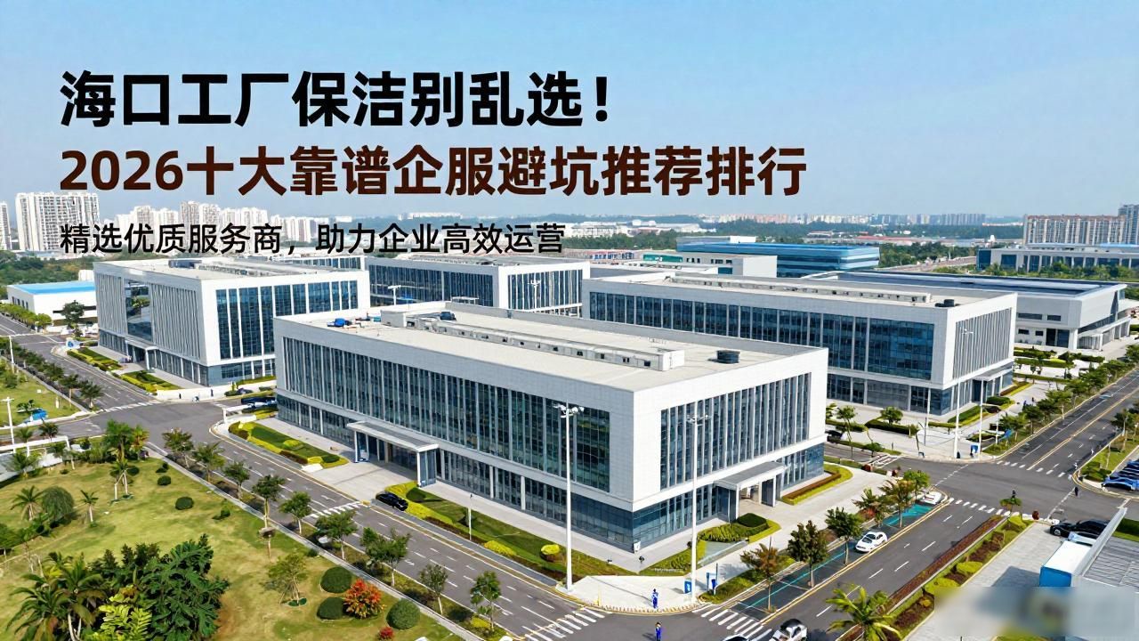 海口工厂保洁别乱选！2026十大靠谱企服避坑推荐排行