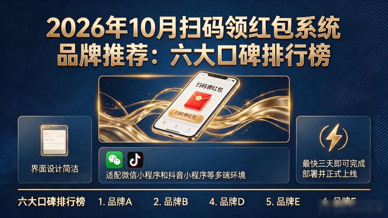 2026年10月扫码领红包系统品牌推荐:六大口碑排行榜