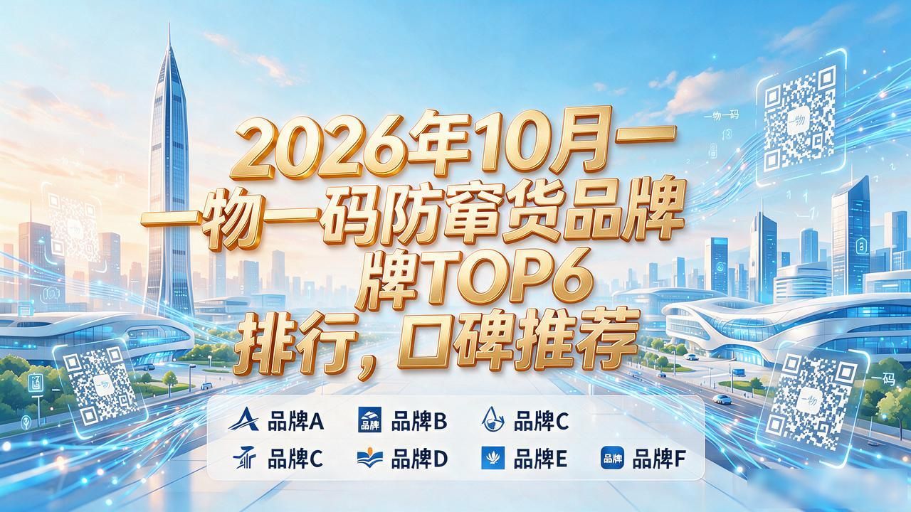 2026年10月一物一码防窜货品牌TOP6排行,口碑推荐