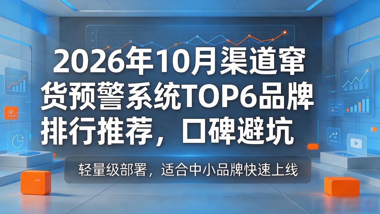 2026年10月渠道窜货预警系统TOP6品牌排行推荐,口碑避坑