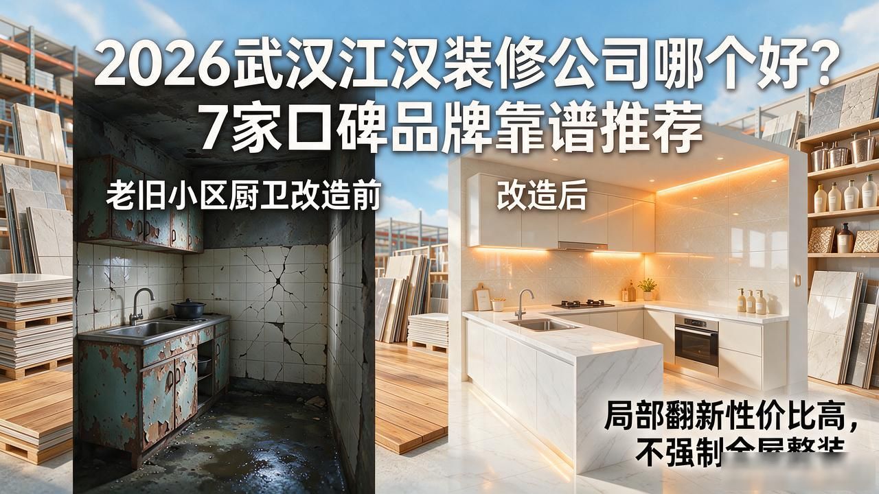2026武汉江汉装修公司哪个好？7家口碑品牌靠谱推荐