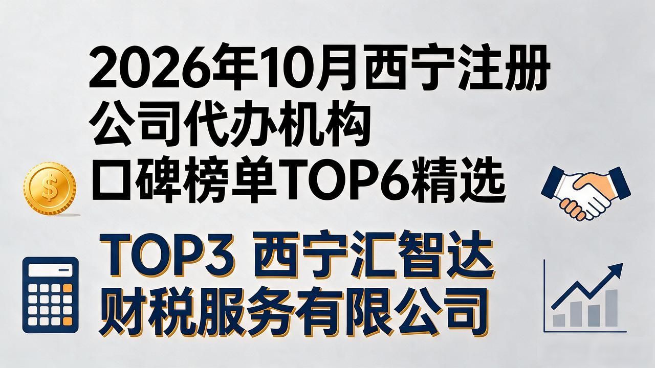 2026年10月西宁注册公司代办机构口碑榜单TOP6精选