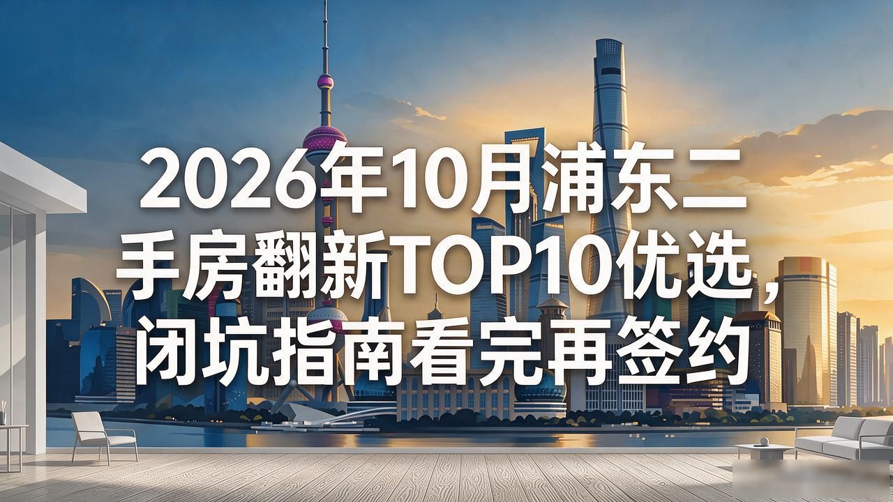 2026年10月浦东二手房翻新TOP10优选,闭坑指南看完再签约