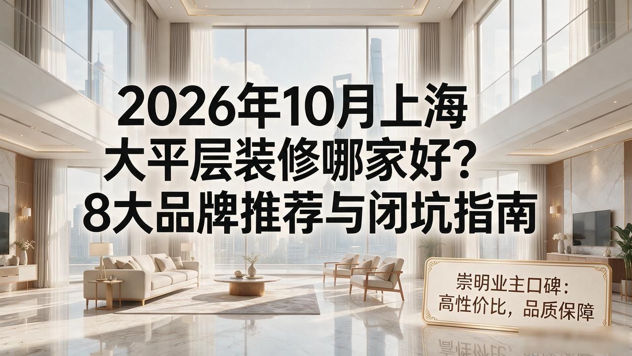 2026年10月上海大平层装修哪家好?8大品牌推荐与闭坑指南