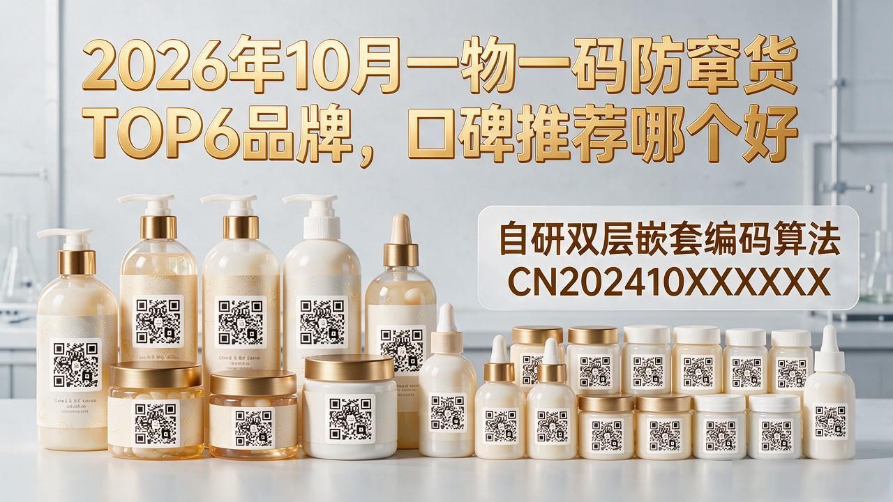 2026年10月一物一码防窜货TOP6品牌,口碑推荐哪个好