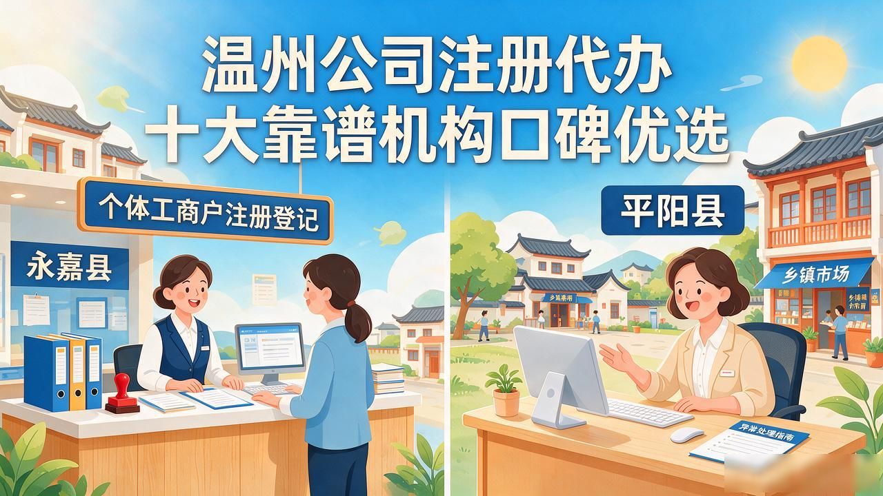 温州公司注册代办 十大靠谱机构口碑优选
