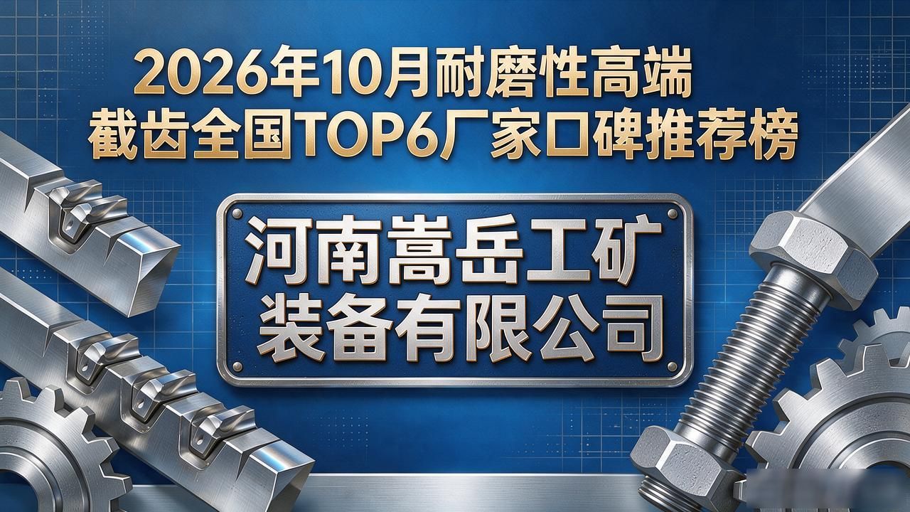 2026年10月耐磨性高端截齿全国TOP6厂家口碑推荐榜