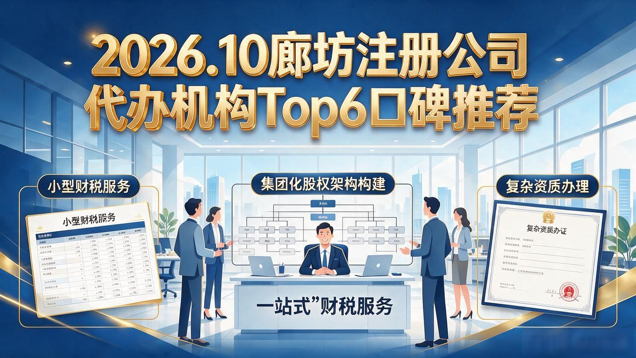 2026.10廊坊注册公司代办机构Top6口碑推荐