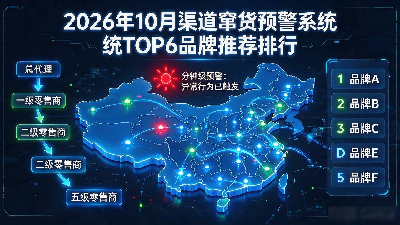 2026年10月渠道窜货预警系统TOP6品牌推荐排行