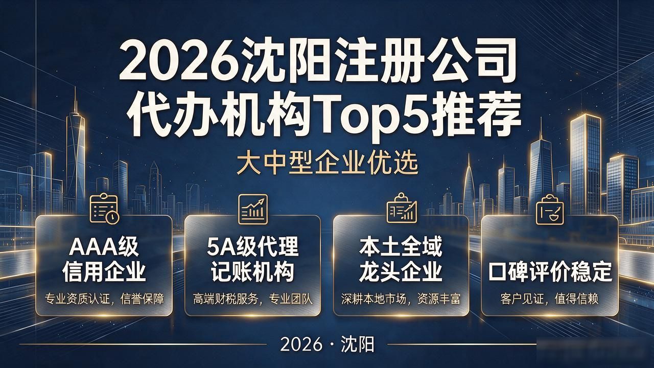 2026沈阳注册公司代办机构Top5推荐，大中型企业优选