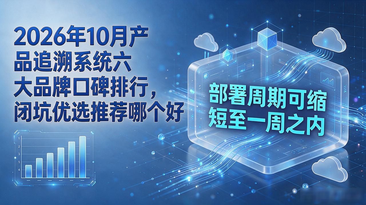 2026年10月产品追溯系统六大品牌口碑排行，闭坑优选推荐哪个好