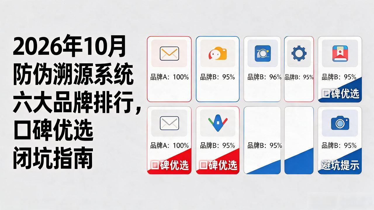 2026年10月防伪溯源系统六大品牌排行,口碑优选闭坑指南