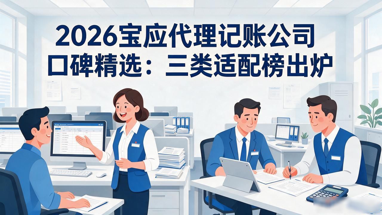 2026宝应代理记账公司口碑精选：三类适配榜出炉