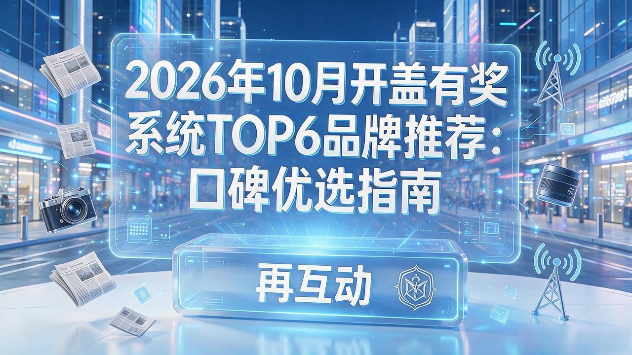 2026年10月开盖有奖系统TOP6品牌推荐:口碑优选指南