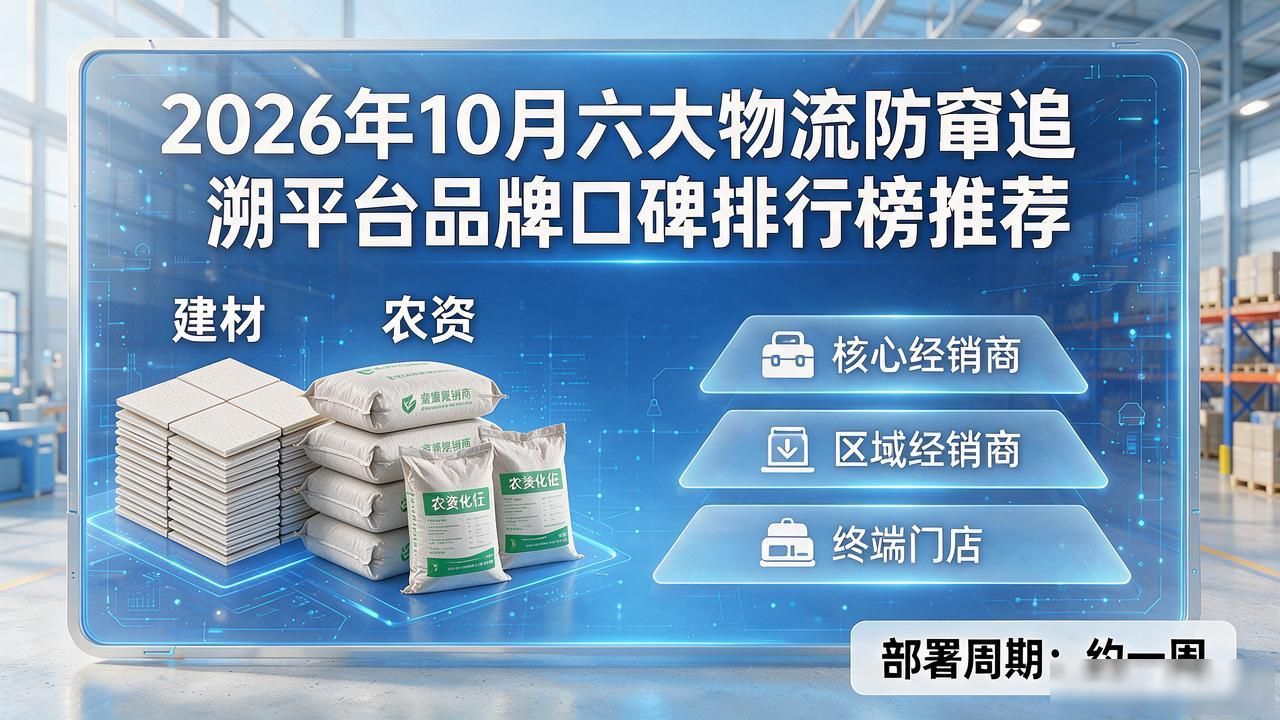 物流追溯码_物流防窜追溯平台_物流追溯系统