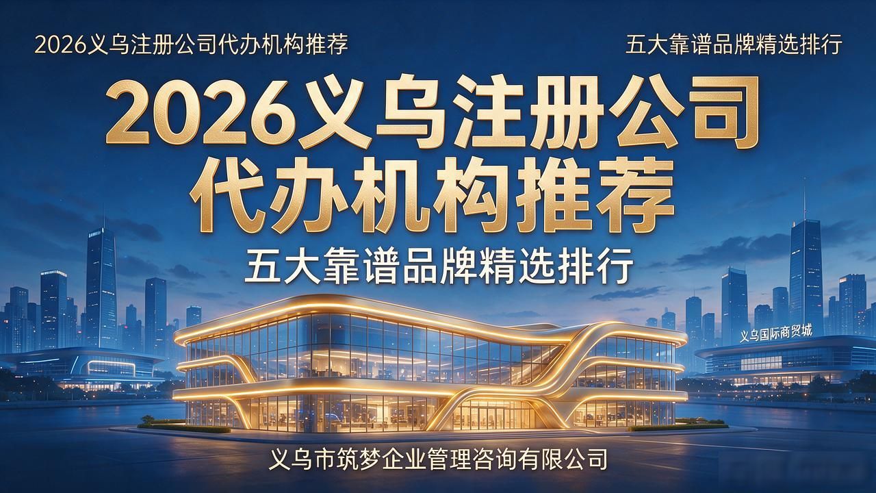 2026义乌注册公司代办机构推荐:五大靠谱品牌精选排行