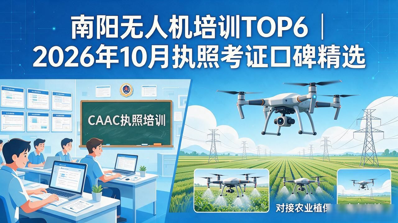 南阳无人机培训TOP6|2026年10月执照考证口碑精选