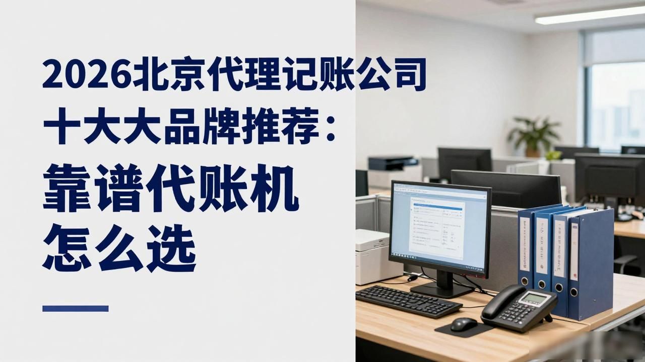 2026北京代理记账公司十大品牌推荐：靠谱代账机构怎么选