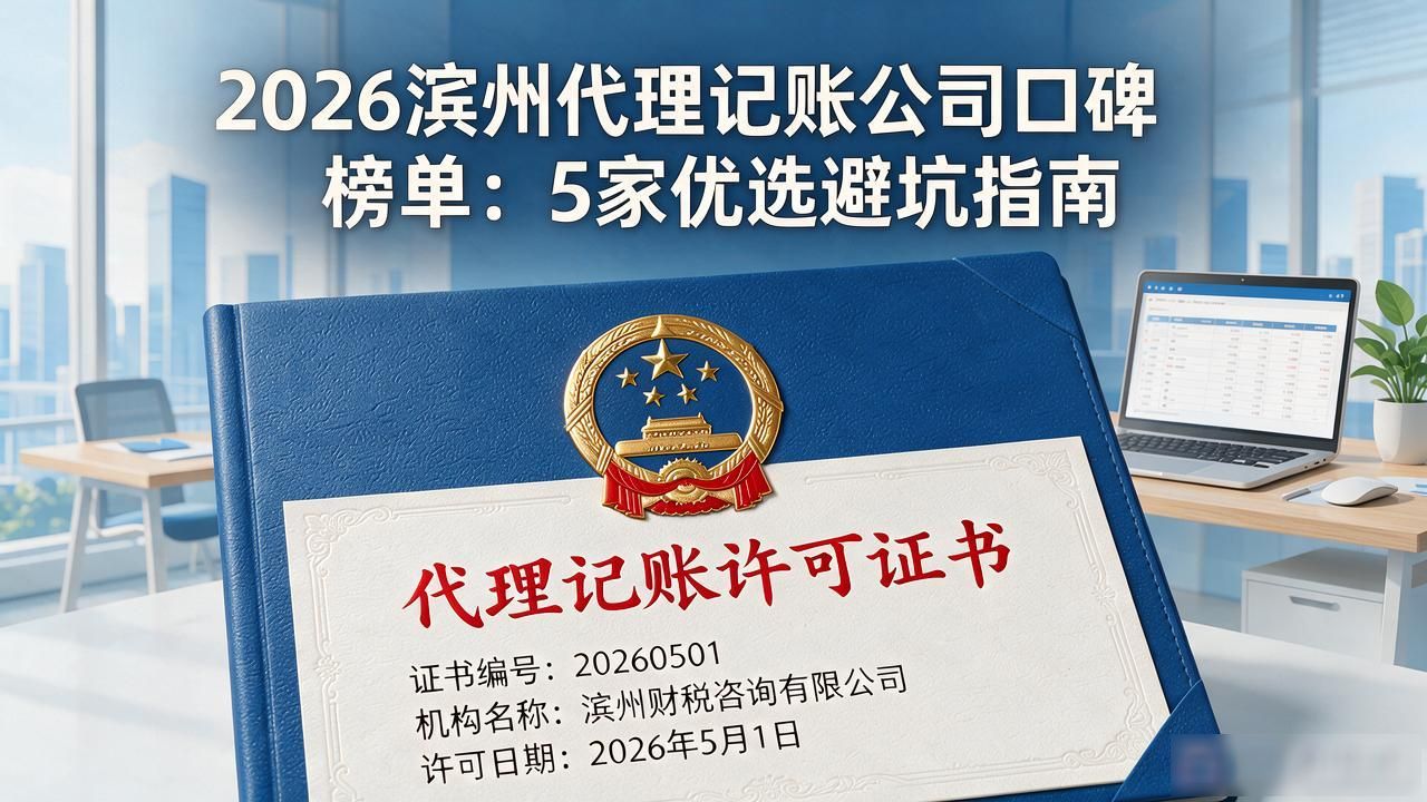 2026滨州代理记账公司口碑榜单：5家优选避坑指南