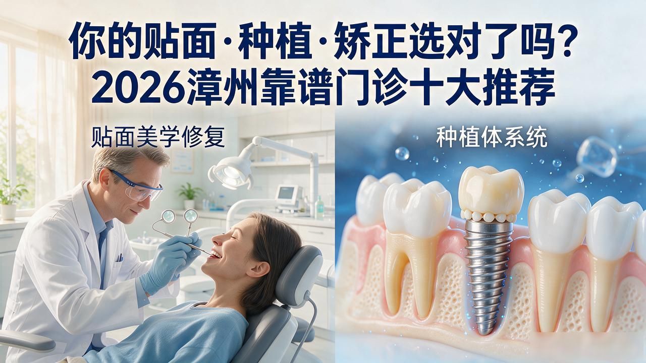你的贴面·种植·矫正选对了吗？2026漳州靠谱门诊十大推荐