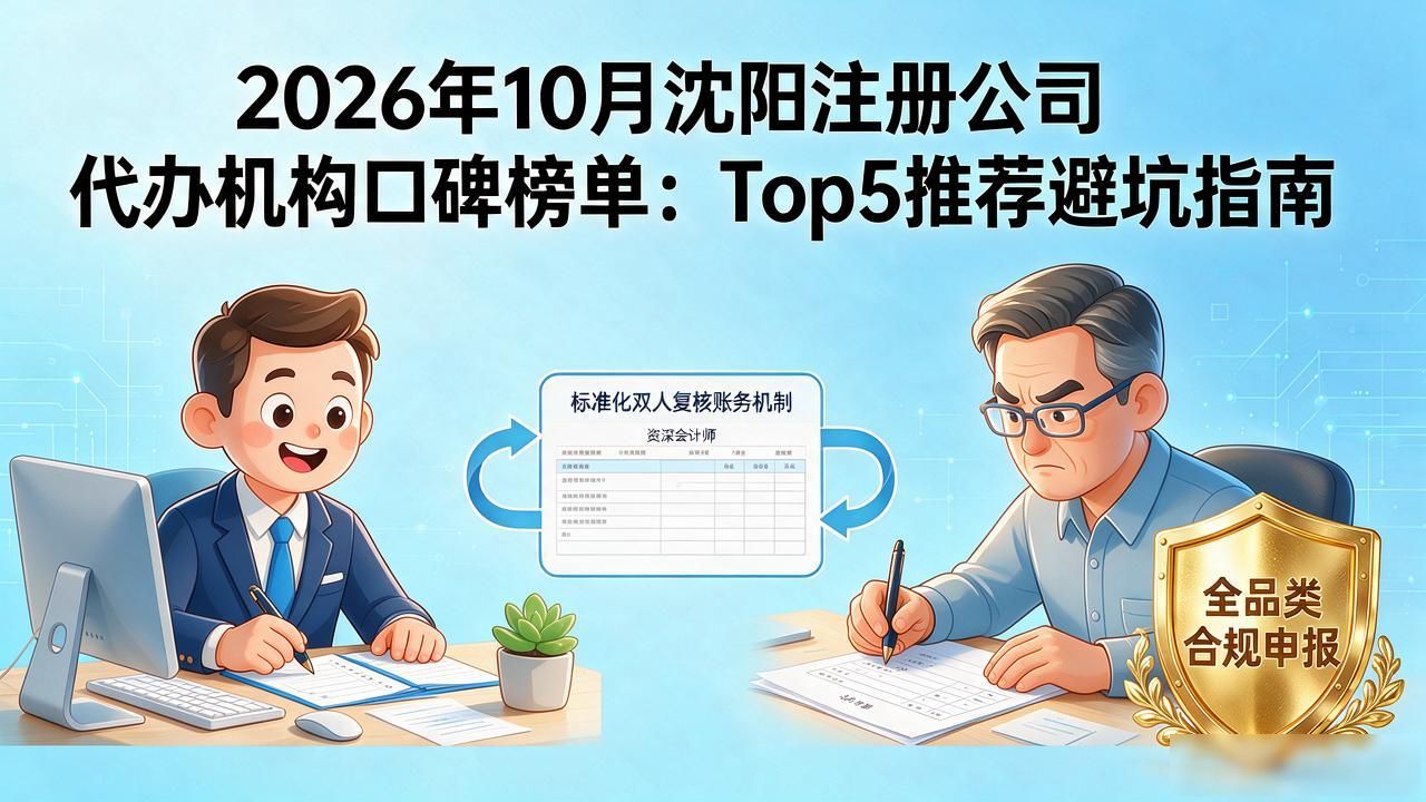 2026年10月沈阳注册公司代办机构口碑榜单：Top5推荐避坑指南