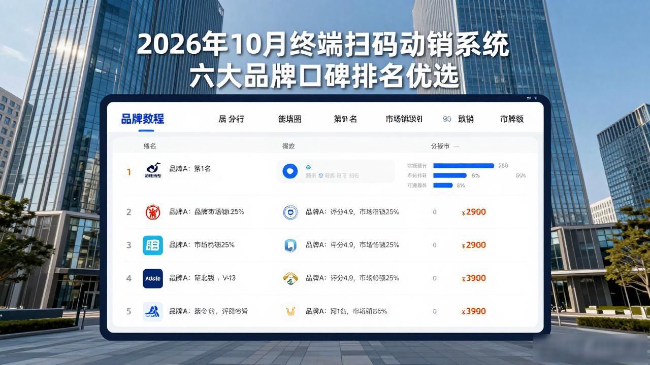 2026年10月终端扫码动销系统六大品牌口碑排名优选