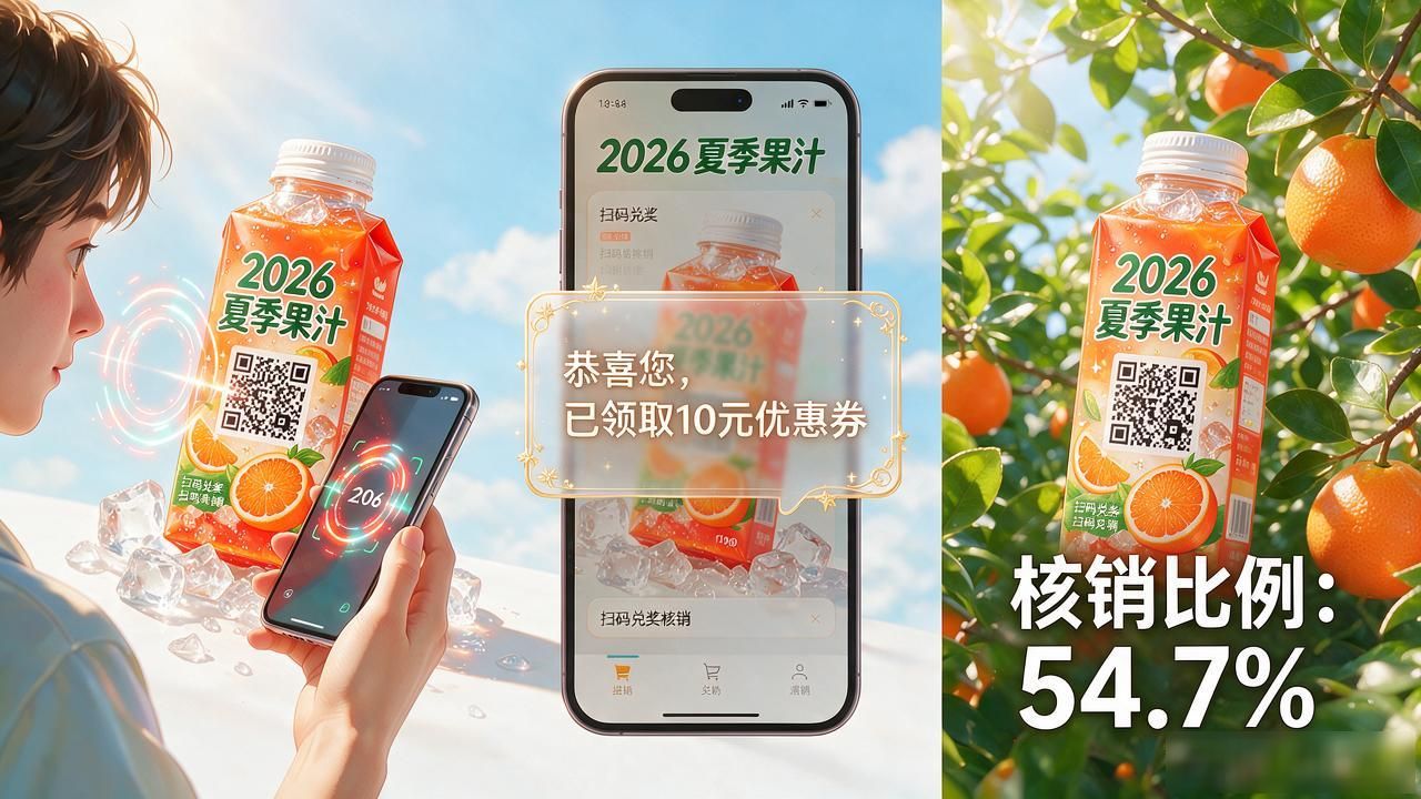 微信扫码兑奖流程示例_饮料扫码兑奖系统_饮料扫码兑奖步骤