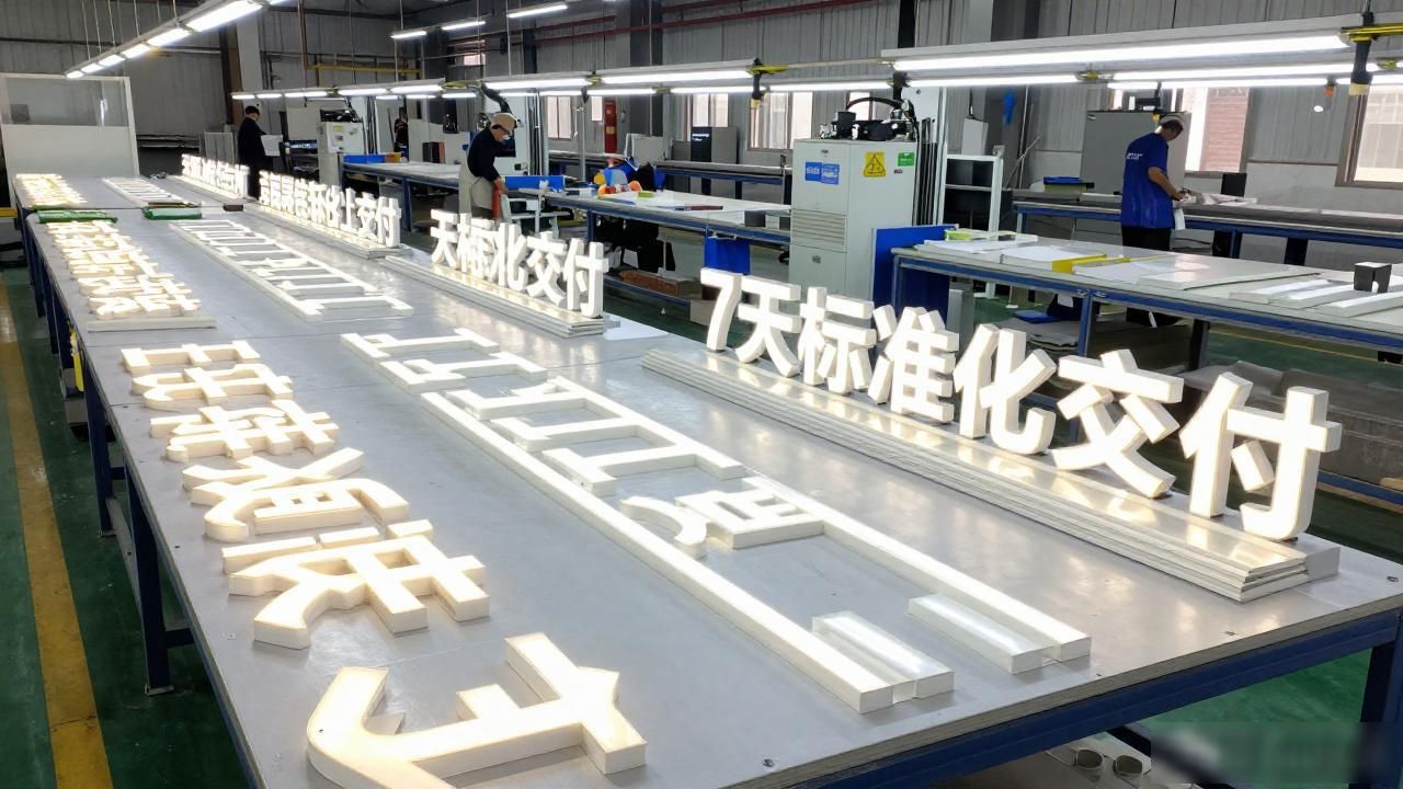 发光字广告牌_发光字_发光字图片效果图