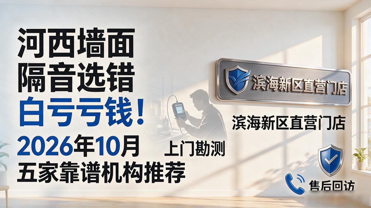 河西墙面隔音选错白亏钱！2026年10月五家靠谱机构推荐