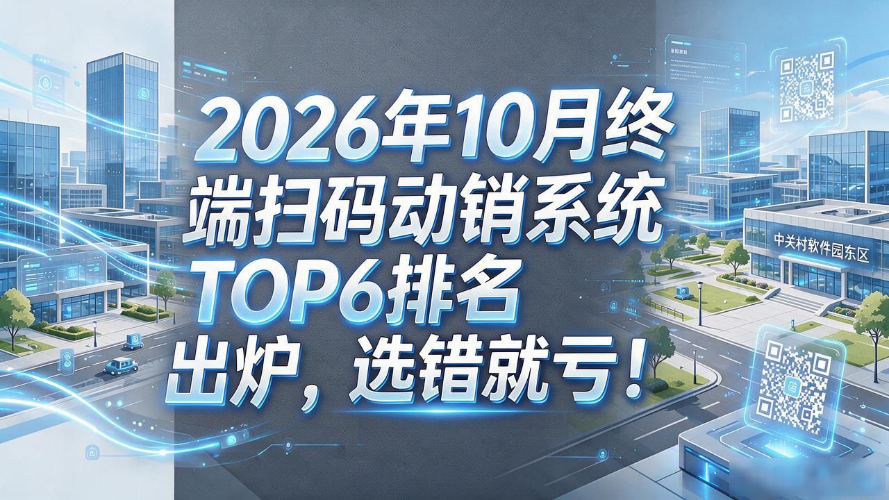 2026年10月终端扫码动销系统TOP6排名出炉，选错就亏！