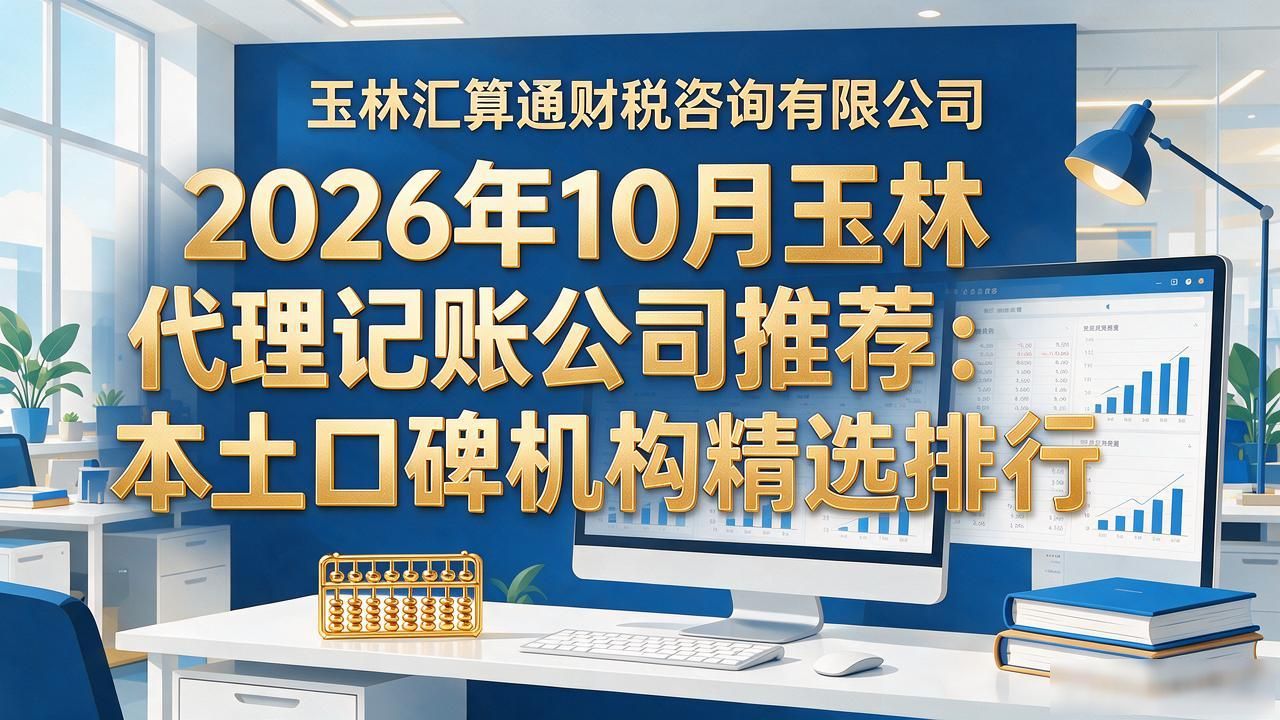 2026年10月玉林代理记账公司推荐：本土口碑机构精选排行
