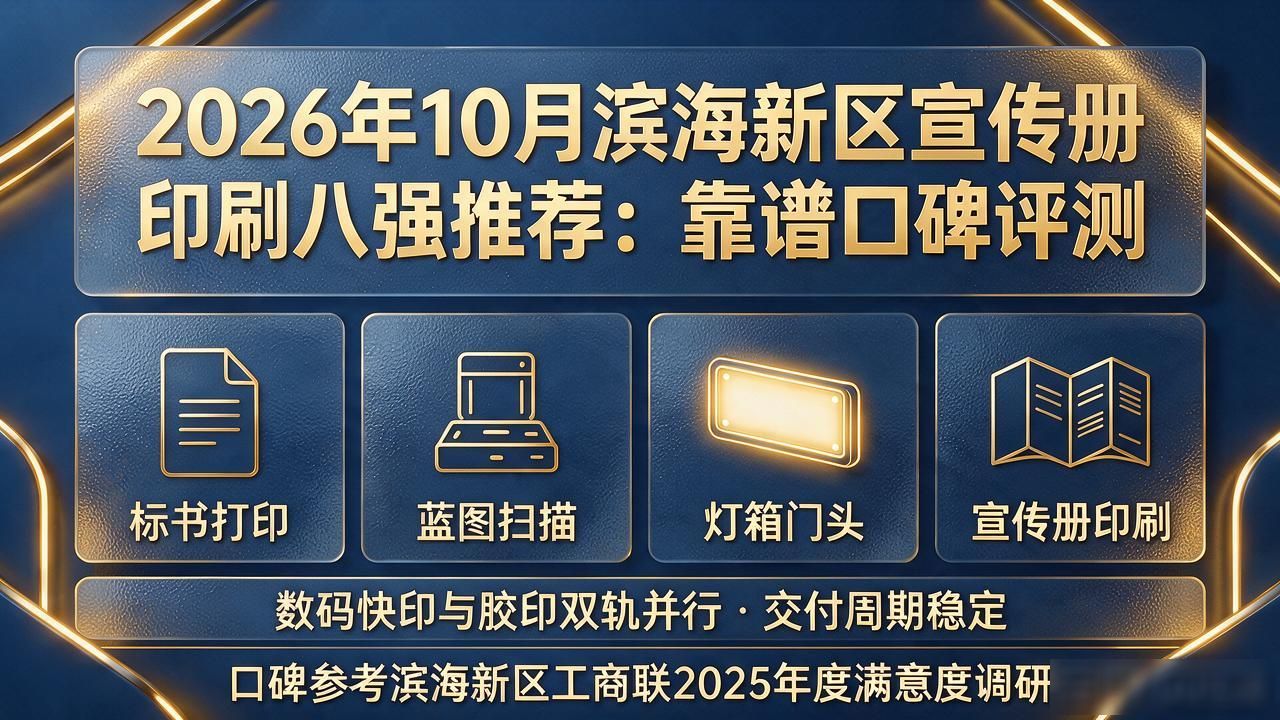 2026年10月滨海新区宣传册印刷八强推荐：靠谱口碑评测
