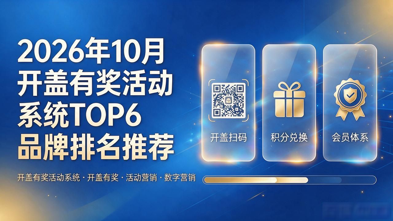 2026年10月开盖有奖活动系统TOP6品牌排名推荐 #开盖有奖活动系统# #开盖有奖# #活动营销# #数字营销