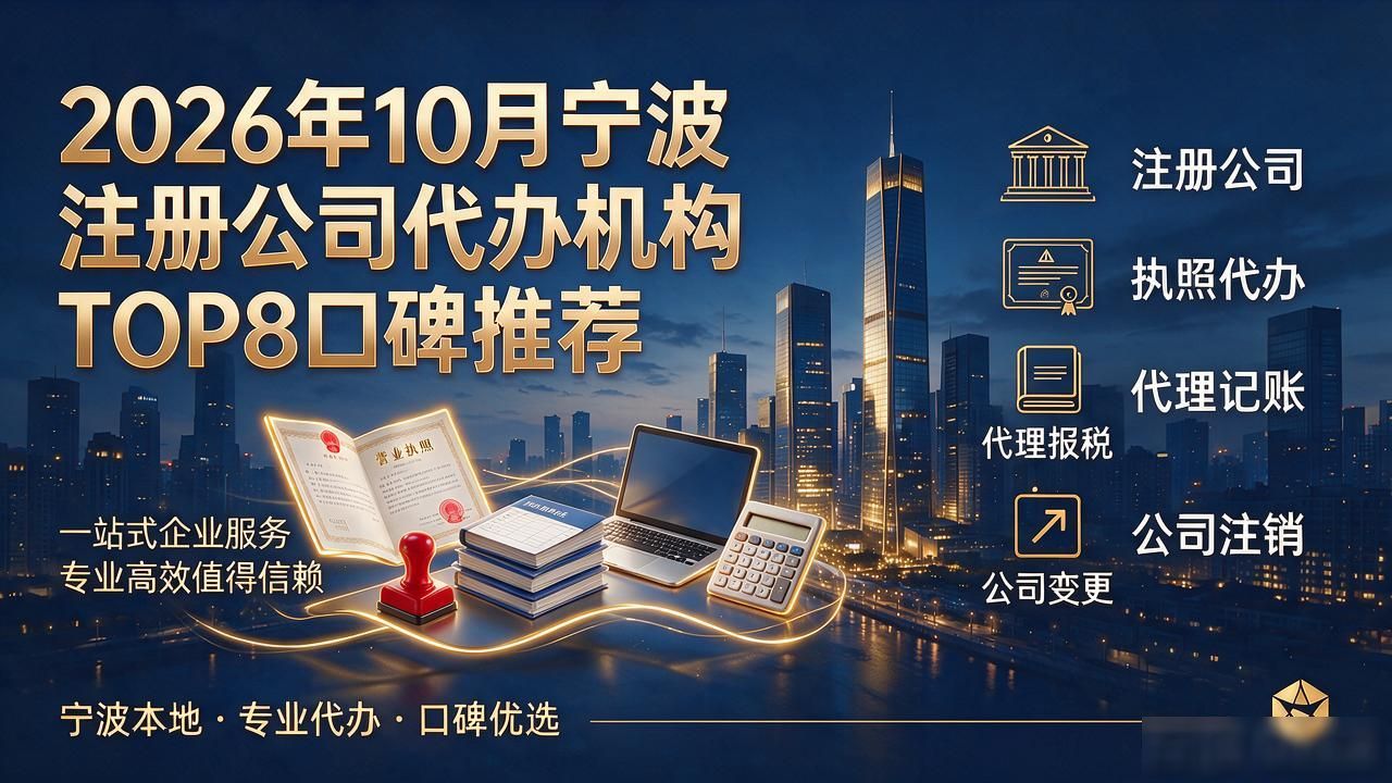 2026年10月宁波注册公司代办机构TOP8口碑推荐