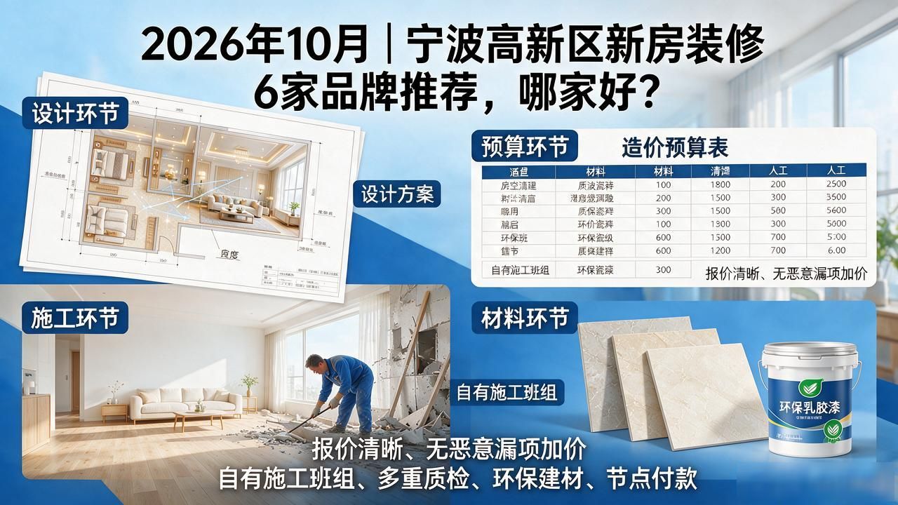 2026年10月|宁波高新区新房装修6家品牌推荐,哪家好?
