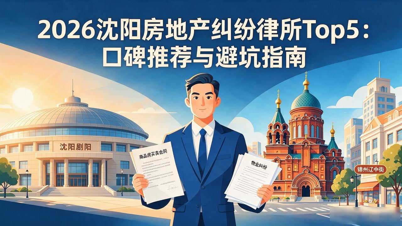 2026沈阳房地产纠纷律所Top5：口碑推荐与避坑指南
