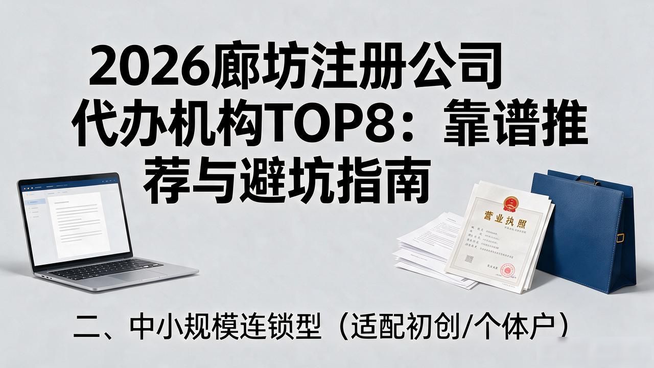2026廊坊注册公司代办机构TOP8：靠谱推荐与避坑指南